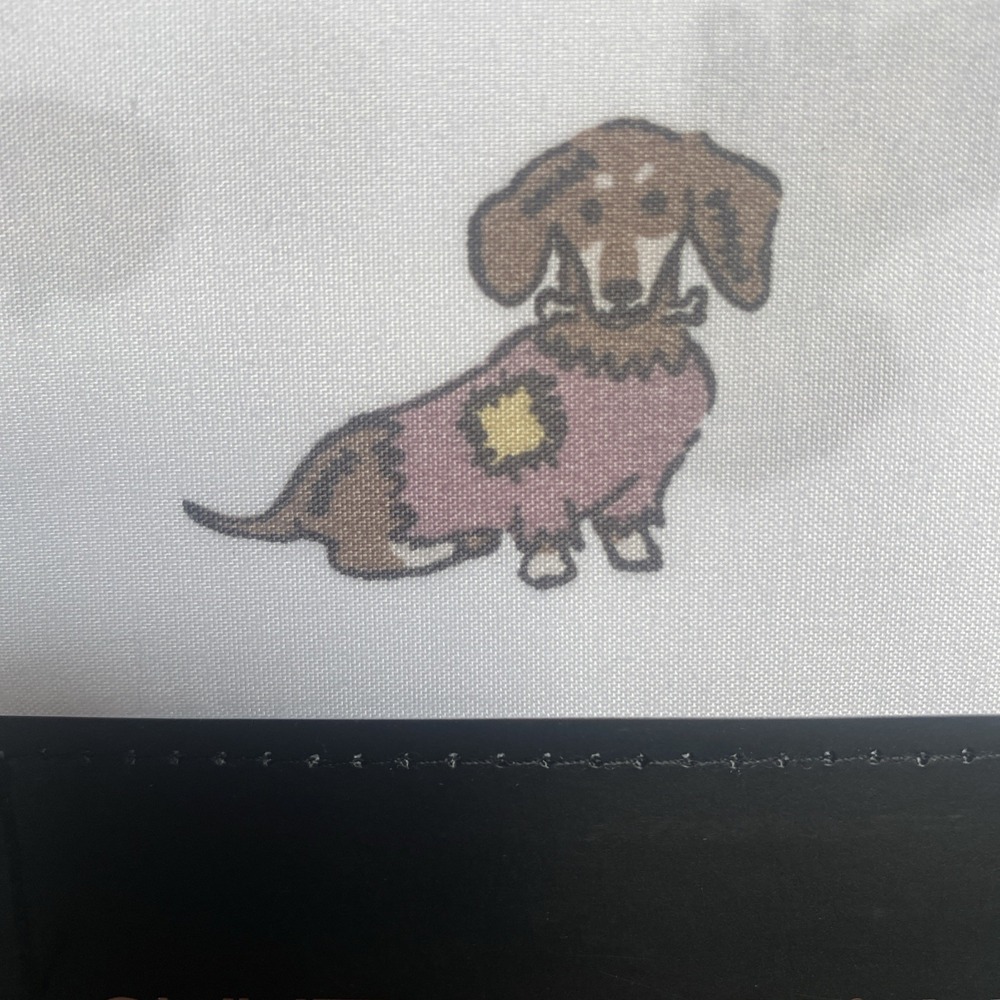 Cynthia Rowley Queen Sheet Set Halloween Dachshund Weiner Dog Costume Pumpkin - Picture 2 of 6